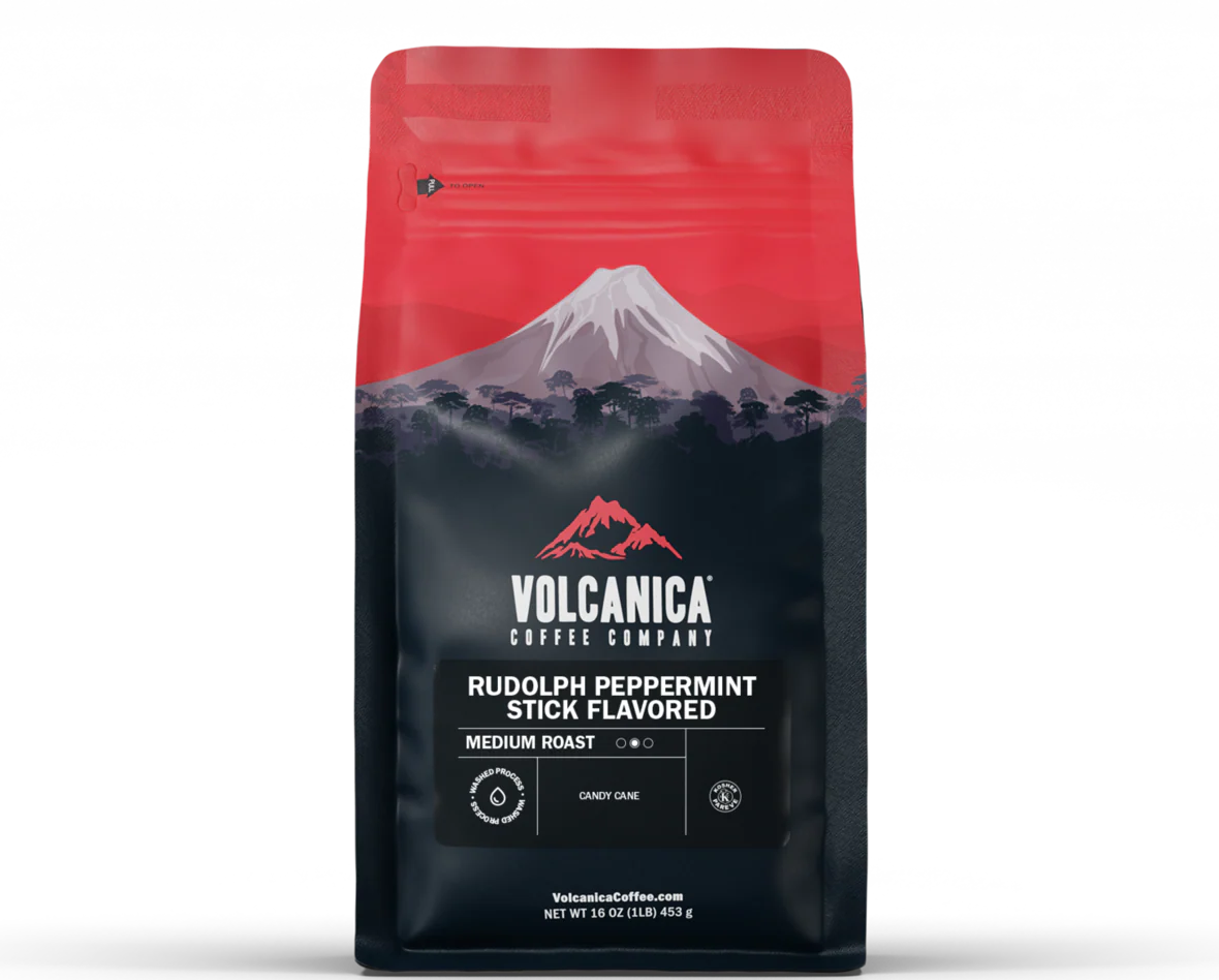 Rudolph Peppermint Stick Flavored Coffee - Image 6